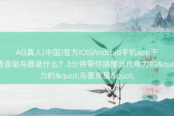 AG真人(中国)官方IOS|Android手机app下载 抽象智能激光语音驱鸟器是什么？3分钟带你搞懂当代电力的"鸟害克星"