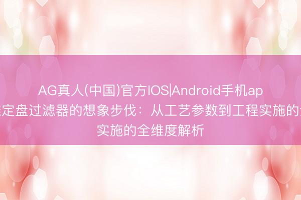AG真人(中国)官方IOS|Android手机app下载 纤维定盘过滤器的想象步伐：从工艺参数到工程实施的全维度解析