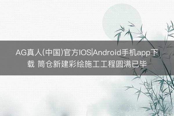 AG真人(中国)官方IOS|Android手机app下载 筒仓新建彩绘施工工程圆满已毕