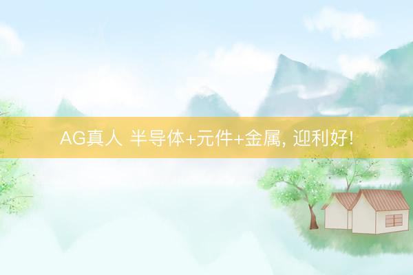 AG真人 半导体+元件+金属， 迎利好!