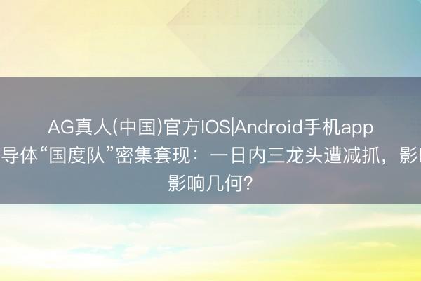 AG真人(中国)官方IOS|Android手机app下载 半导体“国度队”密集套现：一日内三龙头遭减抓，影响几何？