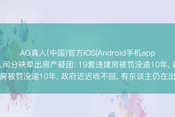 AG真人(中国)官方IOS|Android手机app下载 极目考核|开采商夫人闹分袂牵出房产疑团: 19套违建房被罚没逾10年， 政府迟迟收不回， 有东谈主仍在出租赚钱