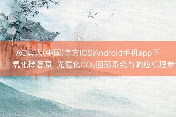 AG真人(中国)官方IOS|Android手机app下载 二氧化碳复原: 光催化CO₂回荡系统与响应机理参谋